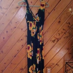 Long floral sun dress